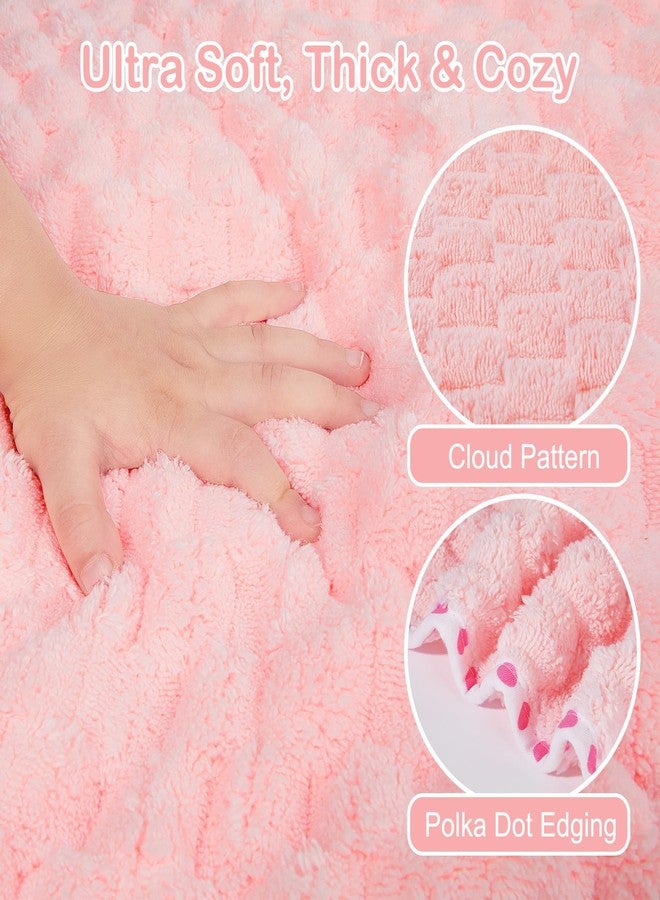 فيوبي منشفة استحمام للأطفال الصغار من فيوبي مع غطاء رأس، مقاس 55 × 28 بوصة، مناشف كبيرة ناعمة ماصة للأطفال بغطاء رأس للأطفال من عمر سنة إلى 5 سنوات، بطانية أساسية للاستحمام والشاطئ، أرنب وردي - Image 2